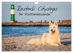 Rostock Citydogs - Der Stadthundekalender (Wandkalender 2024 DIN A4 quer), CALVENDO Monatskalender