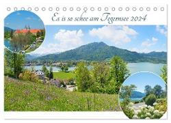 Es is so schee am Tegernsee 2024 (Tischkalender 2024 DIN A5 quer), CALVENDO Monatskalender