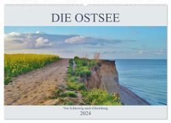 Die Ostsee - von Schleswig nach Glücksburg (Wandkalender 2024 DIN A2 quer), CALVENDO Monatskalender