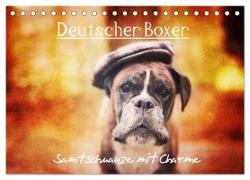 Deutscher Boxer (Tischkalender 2024 DIN A5 quer), CALVENDO Monatskalender