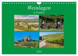 Weinlagen in Franken (Wandkalender 2024 DIN A4 quer), CALVENDO Monatskalender