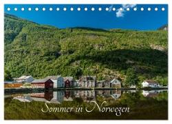 Sommer in Norwegen (Tischkalender 2024 DIN A5 quer), CALVENDO Monatskalender