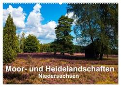 Moor- und Heidelandschaften Niedersachsen (Wandkalender 2024 DIN A2 quer), CALVENDO Monatskalender