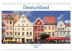 Deutschland - Malerische Städte (Tischkalender 2024 DIN A5 quer), CALVENDO Monatskalender