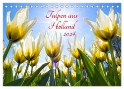 Tulpen aus Holland (Tischkalender 2024 DIN A5 quer), CALVENDO Monatskalender
