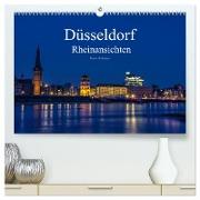 Düsseldorf - Rheinansichten (hochwertiger Premium Wandkalender 2024 DIN A2 quer), Kunstdruck in Hochglanz