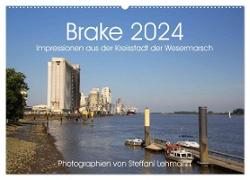 Brake 2024. Impressionen aus der Kreisstadt der Wesermarsch (Wandkalender 2024 DIN A2 quer), CALVENDO Monatskalender