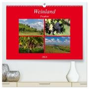 Weinland Franken (hochwertiger Premium Wandkalender 2024 DIN A2 quer), Kunstdruck in Hochglanz