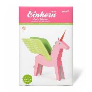 Papierspielzeug. Einhorn pink