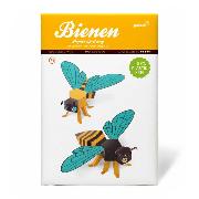 Papierspielzeug. Bienen