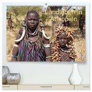 Landleben in Äthiopien (hochwertiger Premium Wandkalender 2024 DIN A2 quer), Kunstdruck in Hochglanz