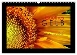 Goethes Gelb Gedanken zur Farbe (Wandkalender 2024 DIN A3 quer), CALVENDO Monatskalender