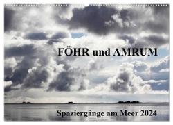 Föhr und Amrum - Spaziergänge am Meer (Wandkalender 2024 DIN A2 quer), CALVENDO Monatskalender