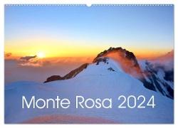 Monte Rosa (Wandkalender 2024 DIN A2 quer), CALVENDO Monatskalender
