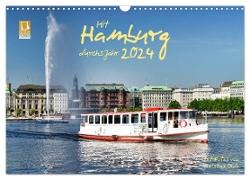 Mit Hamburg durchs Jahr 2024 (Wandkalender 2024 DIN A3 quer), CALVENDO Monatskalender