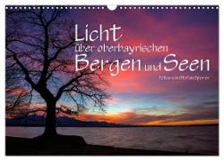 Licht über oberbayrischen Bergen und Seen (Wandkalender 2024 DIN A3 quer), CALVENDO Monatskalender