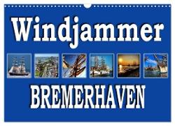 Windjammer - Bremerhaven (Wandkalender 2024 DIN A3 quer), CALVENDO Monatskalender