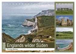 Englands wilder Süden (Tischkalender 2024 DIN A5 quer), CALVENDO Monatskalender