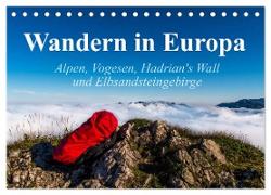 Wandern in Europa (Tischkalender 2024 DIN A5 quer), CALVENDO Monatskalender