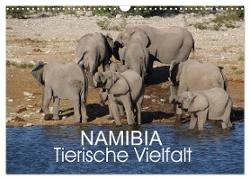 Namibia - Tierische Vielfalt (Wandkalender 2024 DIN A3 quer), CALVENDO Monatskalender