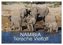 Namibia - Tierische Vielfalt (Wandkalender 2024 DIN A2 quer), CALVENDO Monatskalender