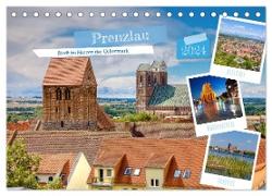 Prenzlau - Stadt im Herzen der Uckermark (Tischkalender 2024 DIN A5 quer), CALVENDO Monatskalender