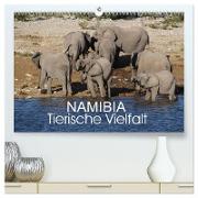 Namibia - Tierische Vielfalt (hochwertiger Premium Wandkalender 2024 DIN A2 quer), Kunstdruck in Hochglanz