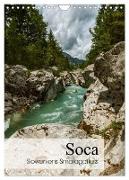 Soca - Sloweniens Smaragdfluss (Wandkalender 2024 DIN A4 hoch), CALVENDO Monatskalender