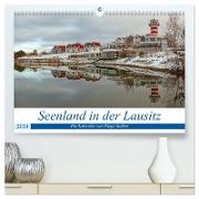 Seenland in der Lausitz (hochwertiger Premium Wandkalender 2024 DIN A2 quer), Kunstdruck in Hochglanz