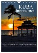 Kuba Impressionen Playa Guardalavaca und Playa Esmeralda (Wandkalender 2024 DIN A4 hoch), CALVENDO Monatskalender