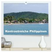 Kontrastreiche Philippinen (hochwertiger Premium Wandkalender 2024 DIN A2 quer), Kunstdruck in Hochglanz