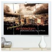 psychadelic Amsterdam - Stadtansichten zwischen Tag und Traum (hochwertiger Premium Wandkalender 2024 DIN A2 quer), Kunstdruck in Hochglanz