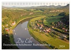 Die Elbe - Deutschlands beliebtester Radwanderweg (Tischkalender 2024 DIN A5 quer), CALVENDO Monatskalender