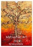 Motivation-Art 2024 (Wandkalender 2024 DIN A4 hoch), CALVENDO Monatskalender