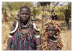 Landleben in Äthiopien (Wandkalender 2024 DIN A2 quer), CALVENDO Monatskalender