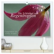 Die Schönheit von Regentropfen (hochwertiger Premium Wandkalender 2024 DIN A2 quer), Kunstdruck in Hochglanz