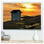 Unterwegs in Schweden (hochwertiger Premium Wandkalender 2024 DIN A2 quer), Kunstdruck in Hochglanz