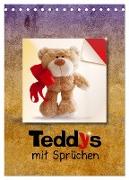 Teddys mit Sprüchen (Tischkalender 2024 DIN A5 hoch), CALVENDO Monatskalender