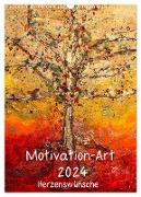 Motivation-Art 2024 (Wandkalender 2024 DIN A3 hoch), CALVENDO Monatskalender