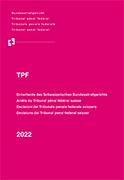 Bundesstrafgericht: TPF 2022