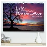 Licht über oberbayrischen Bergen und Seen (hochwertiger Premium Wandkalender 2024 DIN A2 quer), Kunstdruck in Hochglanz