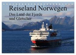 Reiseland Norwegen das Land der Fjorde und Gletscher (Tischkalender 2024 DIN A5 quer), CALVENDO Monatskalender