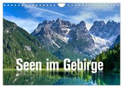 Seen im Gebirge (Wandkalender 2024 DIN A4 quer), CALVENDO Monatskalender