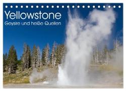 Yellowstone - Geysire und heisse Quellen (Tischkalender 2024 DIN A5 quer), CALVENDO Monatskalender
