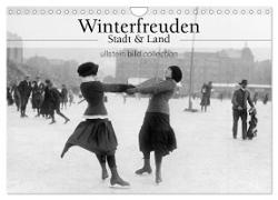 Winterfreuden - Stadt und Land (Wandkalender 2024 DIN A4 quer), CALVENDO Monatskalender