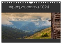 Alpenpanorama 2024 (Wandkalender 2024 DIN A4 quer), CALVENDO Monatskalender
