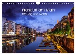 Frankfurt am Main bei Tag und Nacht (Wandkalender 2024 DIN A4 quer), CALVENDO Monatskalender