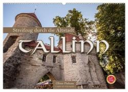 Tallinn - Streifzug durch die Altstadt (Wandkalender 2024 DIN A2 quer), CALVENDO Monatskalender
