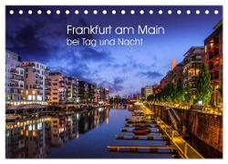 Frankfurt am Main bei Tag und Nacht (Tischkalender 2024 DIN A5 quer), CALVENDO Monatskalender