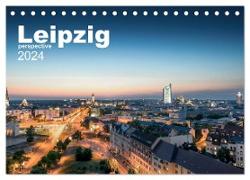 Leipzig perspective (Tischkalender 2024 DIN A5 quer), CALVENDO Monatskalender